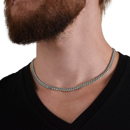 To My Son Cuban Link Chain