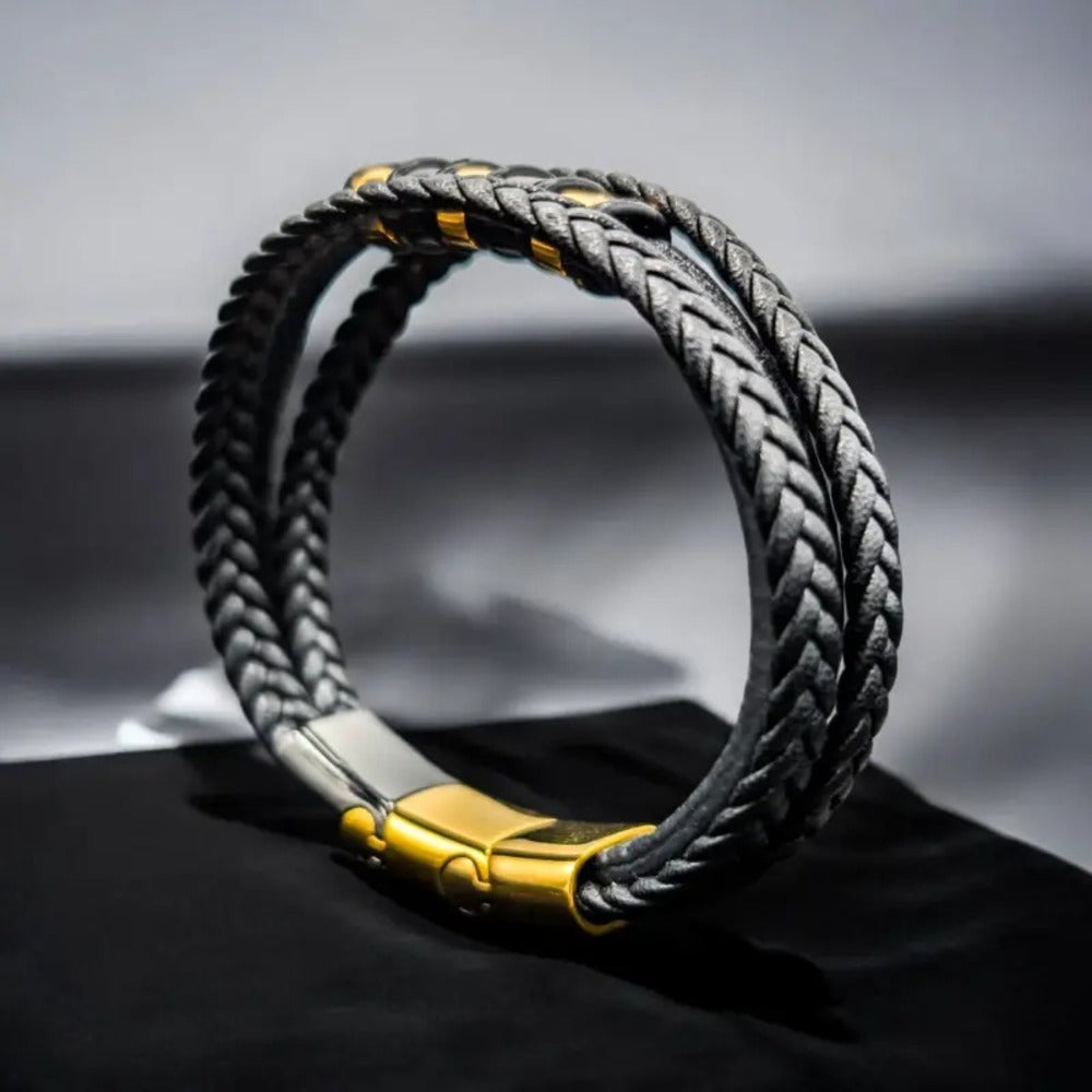 To My Son - Never Alone - Braided Bracelet Gift