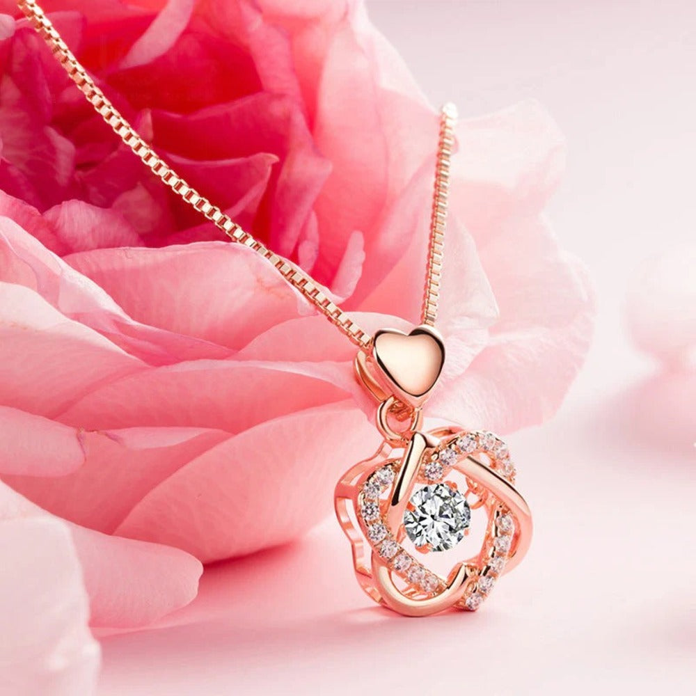 For Unbiological Daughter - We Are Forever Linked Together Love Knot Necklace - S925 Silver