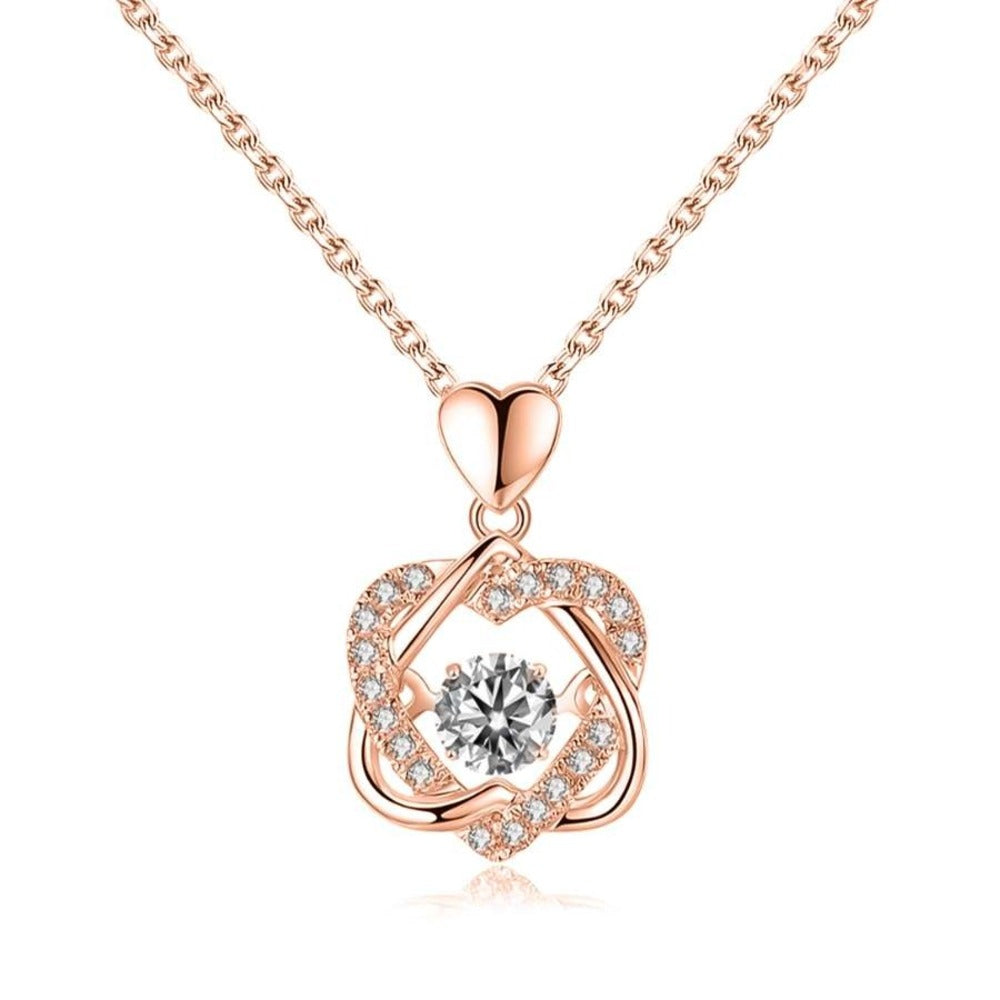 For Unbiological Daughter - We Are Forever Linked Together Love Knot Necklace - S925 Silver
