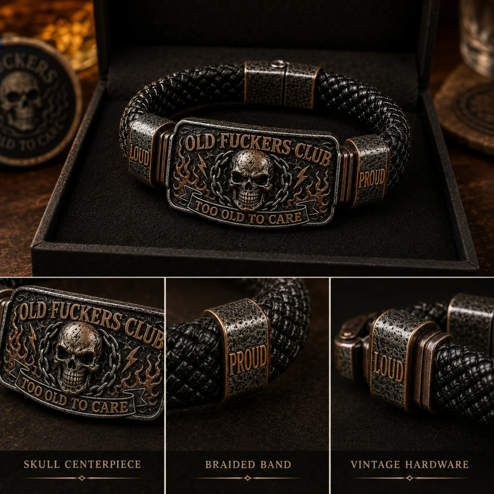 Old Fuckers Club & Wild Freedom, Limited Edition Vintage Bracelet