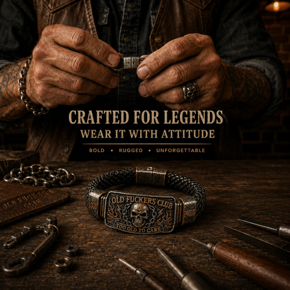 Old Fuckers Club & Wild Freedom, Limited Edition Vintage Bracelet