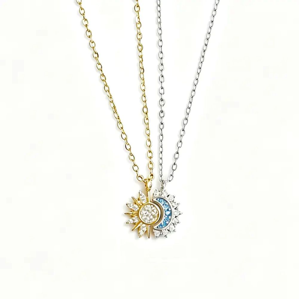 Sun & Moon Bracelet Set, Stackable Celestial Charm Bracelets