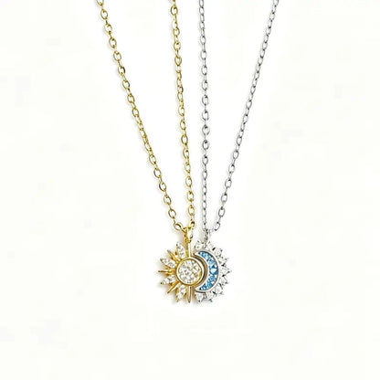 Sun & Moon Bracelet Set, Stackable Celestial Charm Bracelets