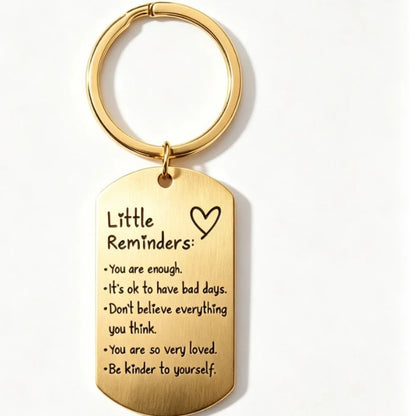 The golden inspirational keychain