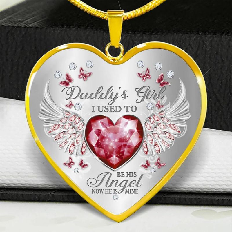 Daddy's Girl Heart Necklace