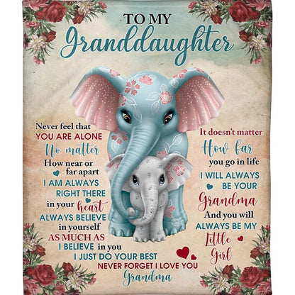 To My Granddaughter - From Grandma  - A321 - Premium Blanket