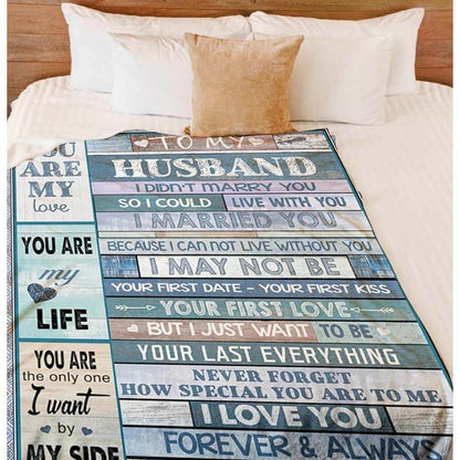 To My Husband - From Wife - A608 - Premium Blanket