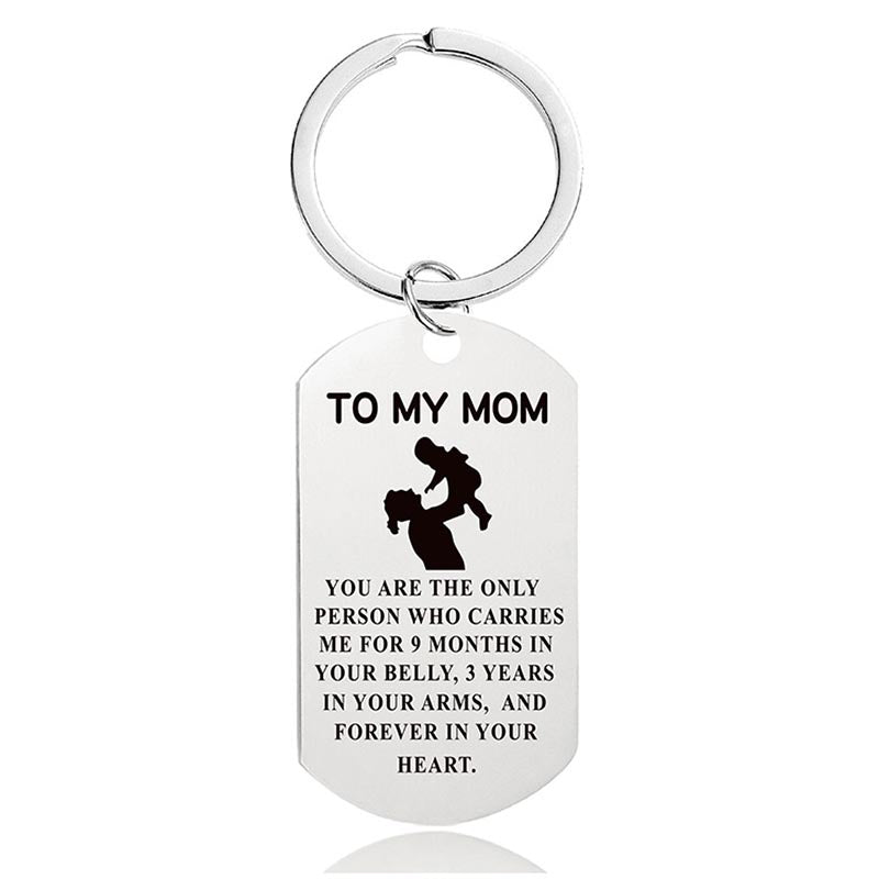 To My Mom - You Are The Only Person - Inspirational Keychain - A917