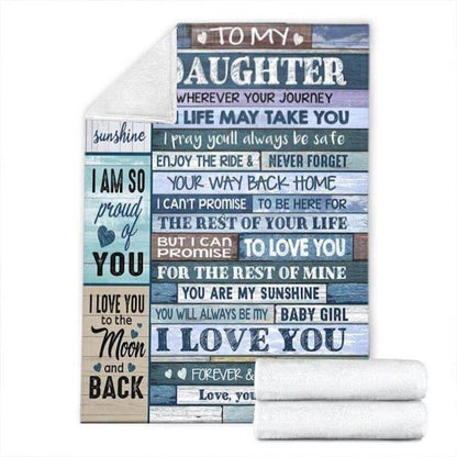 To My Daughter - From Mom - My Love For You Is Forever G006 - Premium Quilt