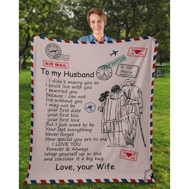 To My Husband - From Wife - A326CoupleBlanket - Premium Blanket