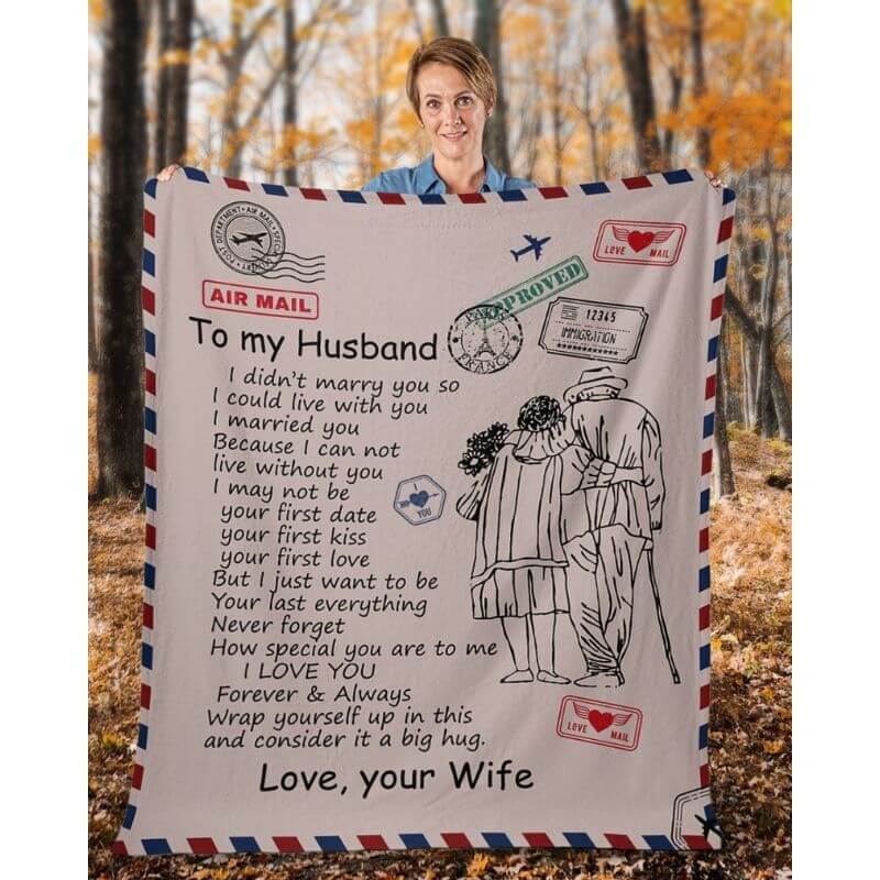 To My Husband - From Wife - A326CoupleBlanket - Premium Blanket