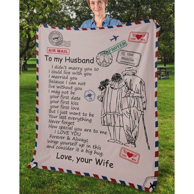 To My Husband - From Wife - A326CoupleBlanket - Premium Blanket