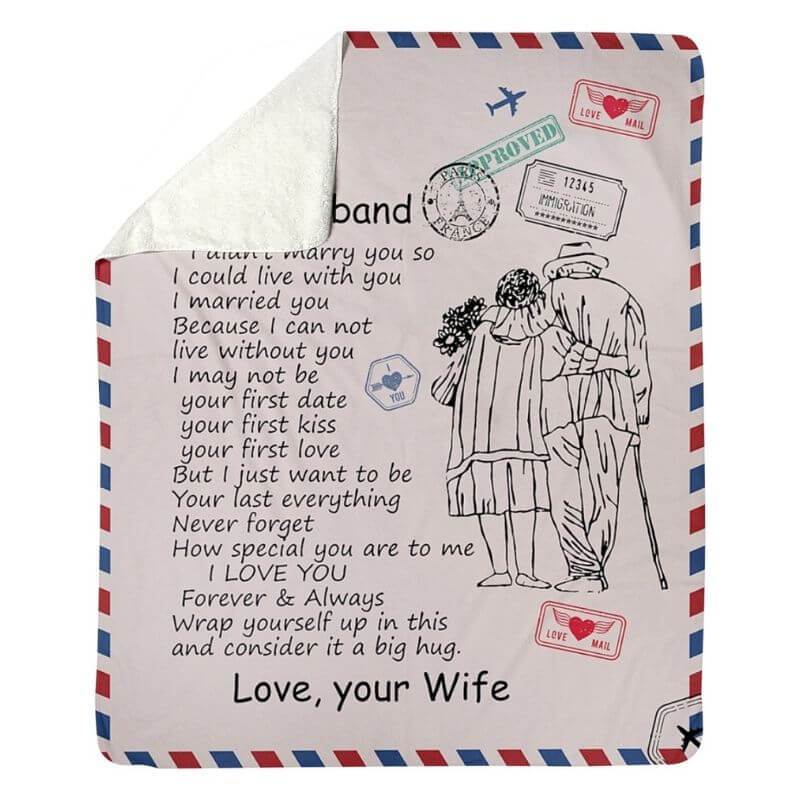 To My Husband - From Wife - A326CoupleBlanket - Premium Blanket