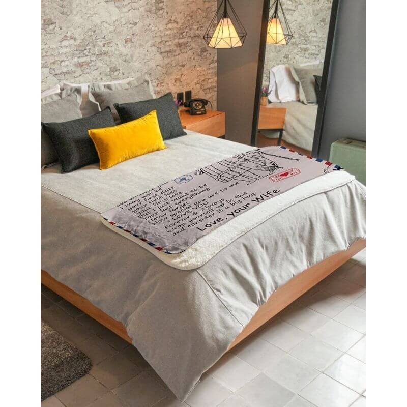 To My Husband - From Wife - A326CoupleBlanket - Premium Blanket