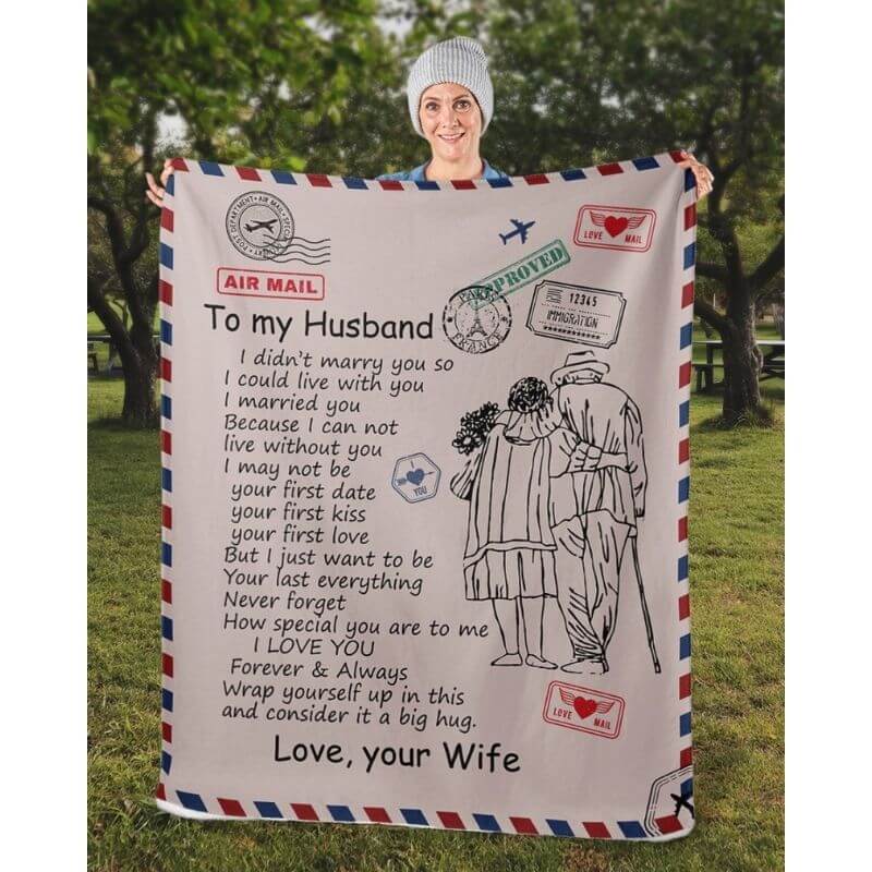 To My Husband - From Wife - A326CoupleBlanket - Premium Blanket
