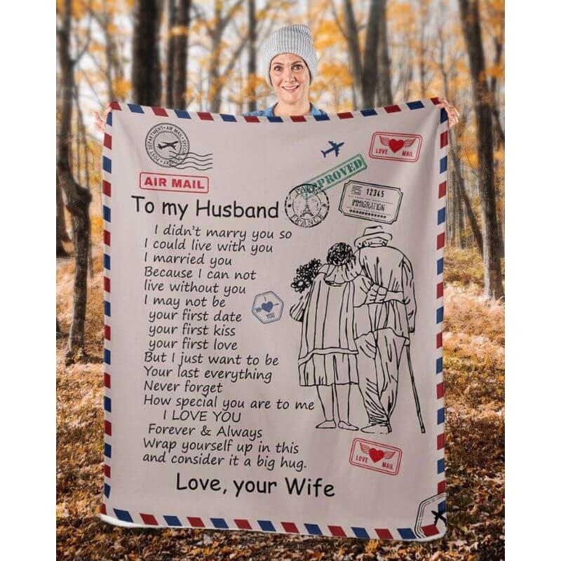 To My Husband - From Wife - A326CoupleBlanket - Premium Blanket
