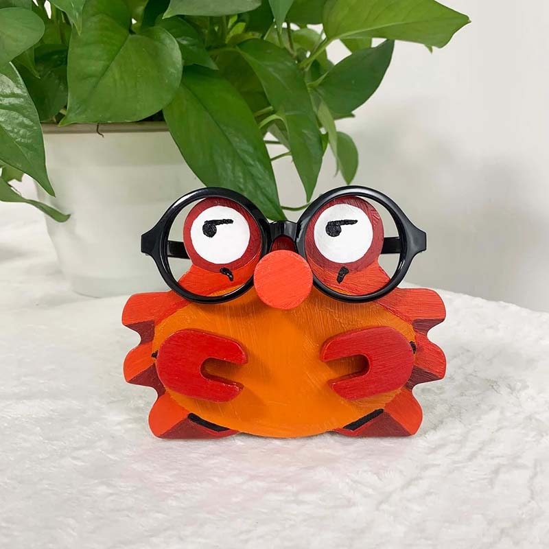 Handmade Glasses Stand F268 Lovely Crab