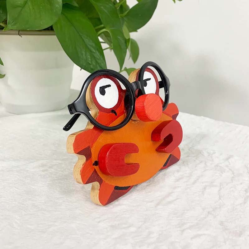 Handmade Glasses Stand F268 Lovely Crab