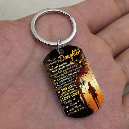 The Love I Have For You Will Never Change - Multi Colors Personalized Keychain - A886