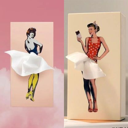 Flying Skirt Tissue Box