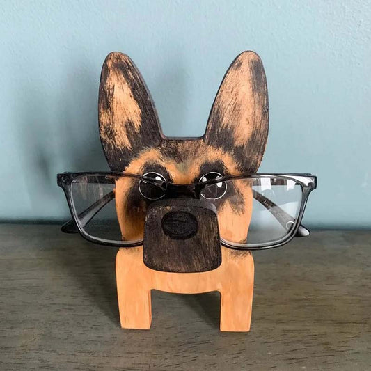 Handmade Glasses Stand F265 Lovely German Shepherd