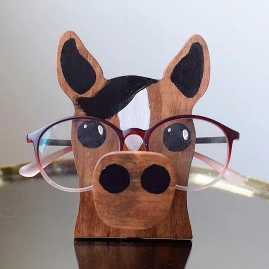 Handmade Glasses Stand F257 Lovely Horse