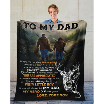 To My Dad - From Son - A366 - Premium Blanket