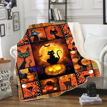 Black Cat G004 Halloween Quilt