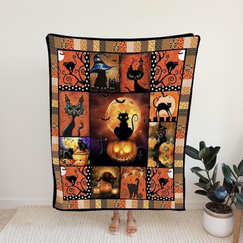 Black Cat G004 Halloween Quilt