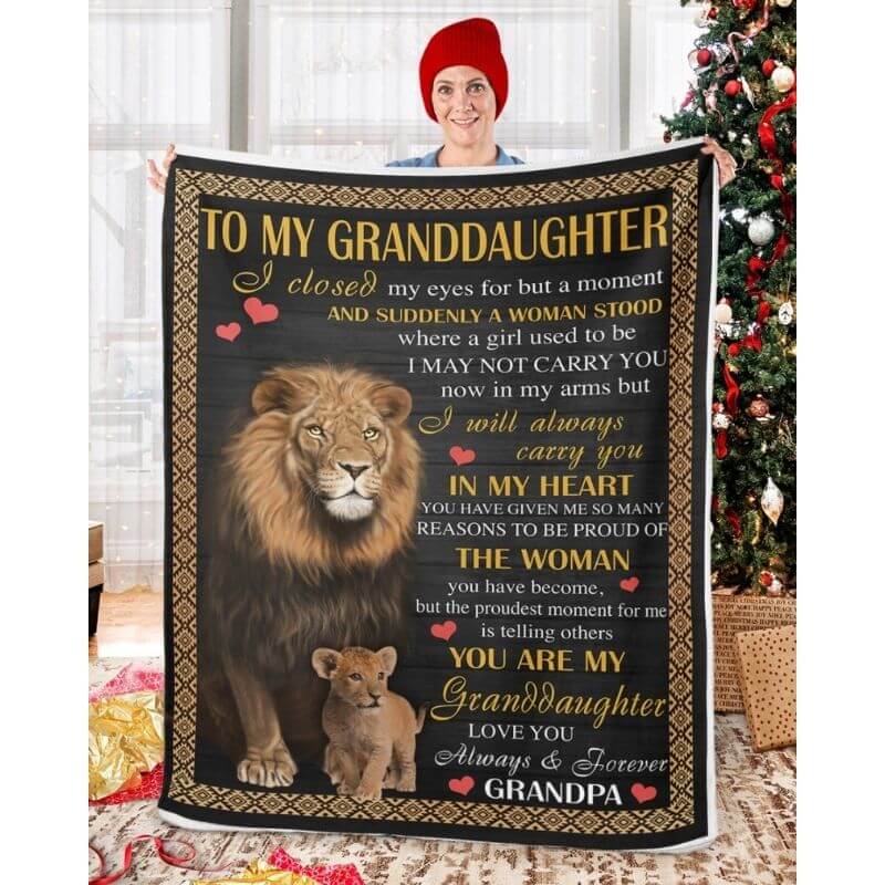 To My Granddaughter - From Grandpa - A383 - Premium Blanket