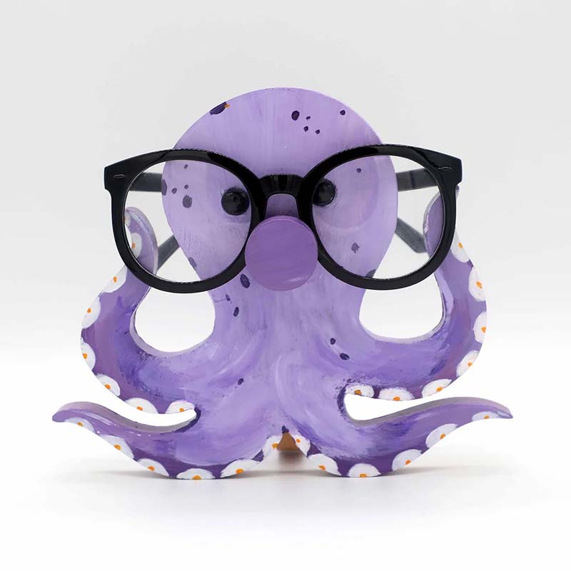 Handmade Glasses Stand F266 Lovely Octopus