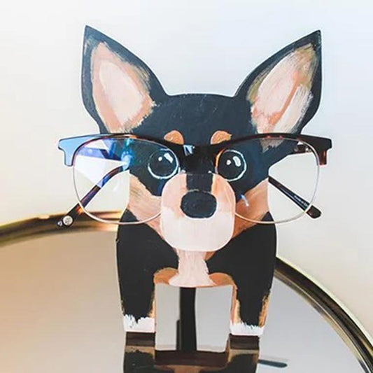 Handmade Glasses Stand F252 Lovely Pinscher