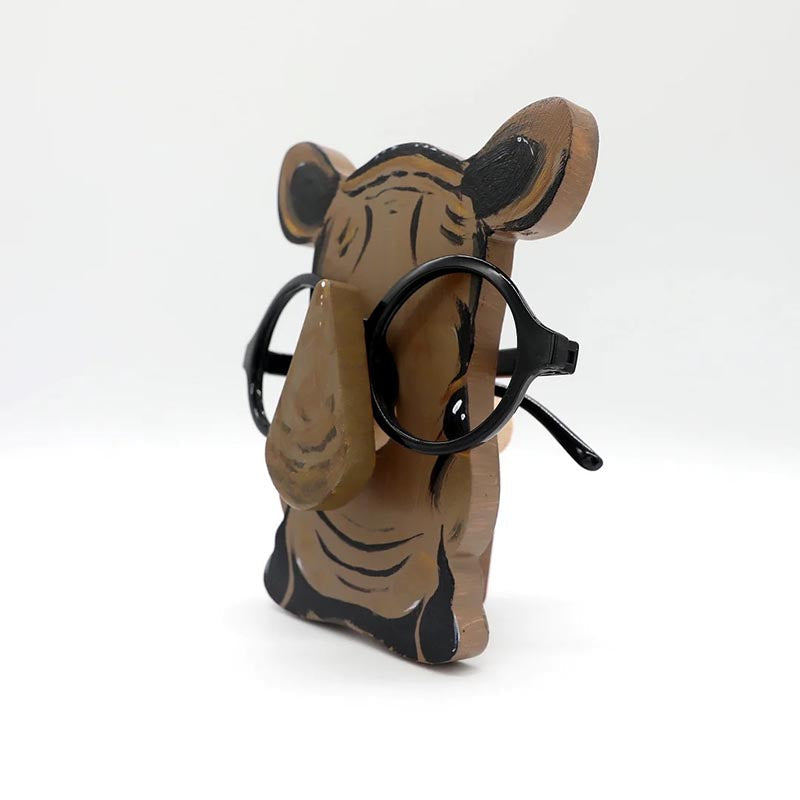 Handmade Glasses Stand F258 Lovely Rhino