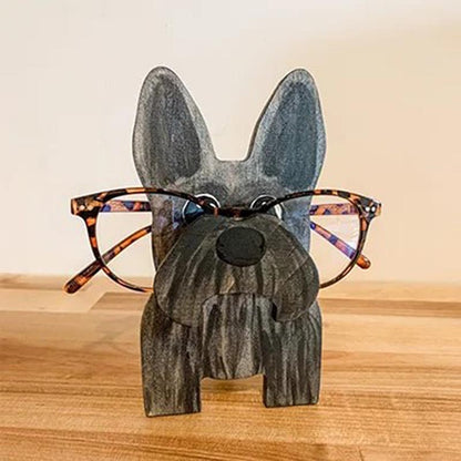 Handmade Glasses Stand F254 Lovely Schnauzer