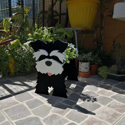 Black Schnauzer Planter AP014