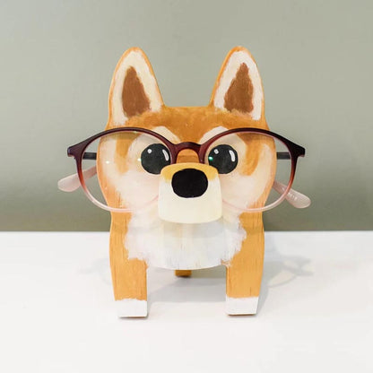 Handmade Glasses Stand F259 Lovely ShibaInu