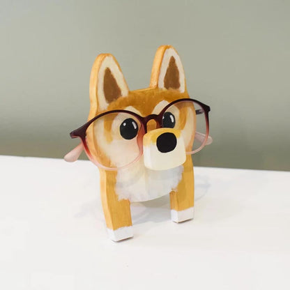 Handmade Glasses Stand F259 Lovely ShibaInu