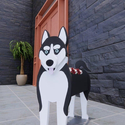 Siberian Husky Planter AP027