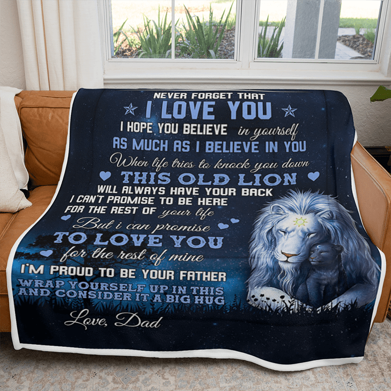 To My Son - From Dad - I'm Proud To Be Your Father F008 - Premium Blanket