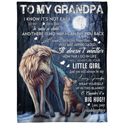 I Know It‘s Not Easy For Woman To Raise A Child Wolf A371 - Premium Blanket