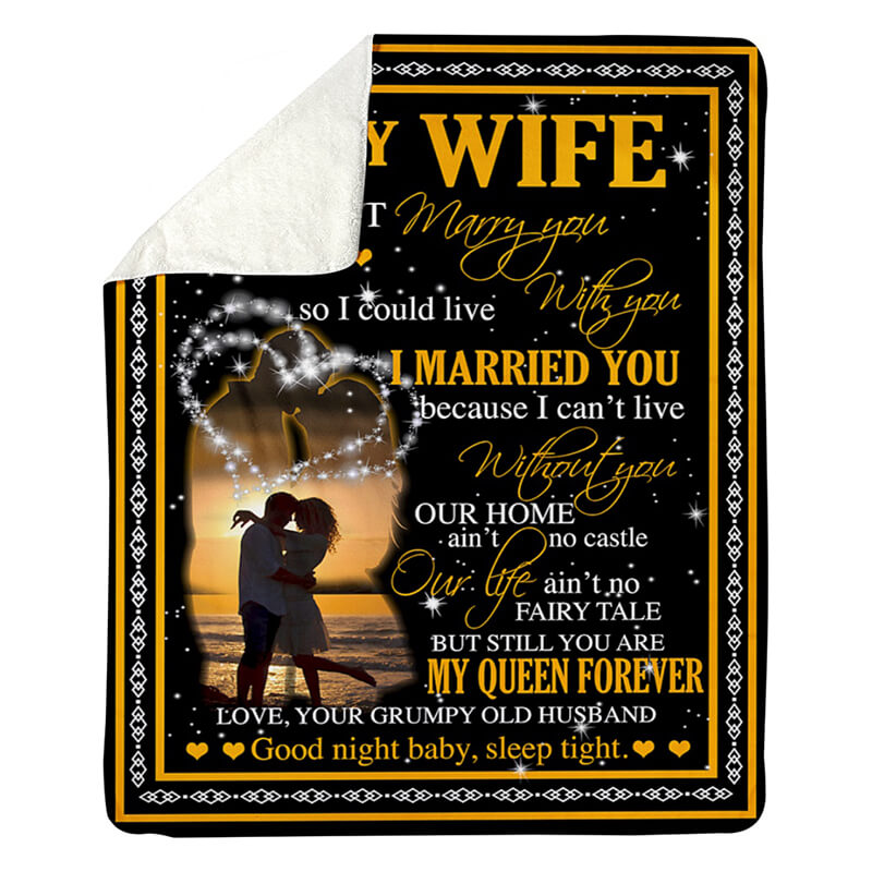 To My Wife - From Husband - A518 - Premium Blanket