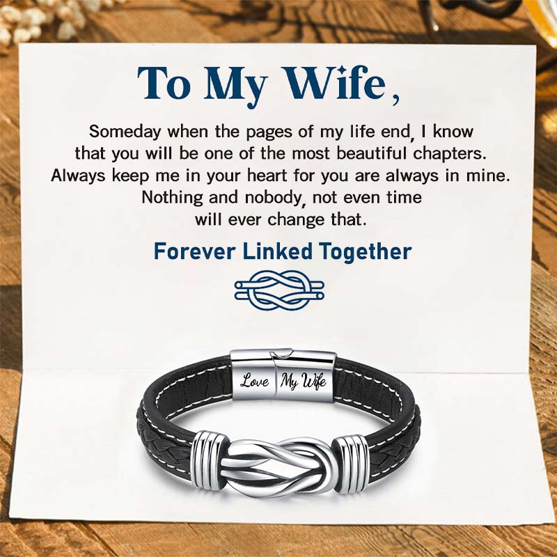 2025 New Forever Linked Together Braided Leather Bracelet🔗