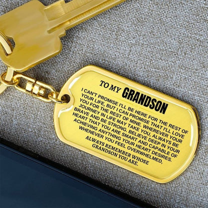 To My Grandson - Unique Keychain