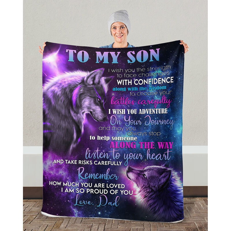 Wolf Love A354 - Premium Blanket