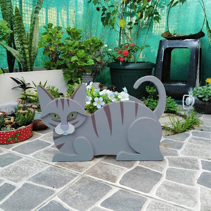 Blue Cat Planter AP077