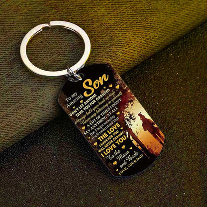 The Love I Have For You Will Never Change - Multi Colors Personalized Keychain - A886