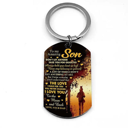 The Love I Have For You Will Never Change - Multi Colors Personalized Keychain - A886